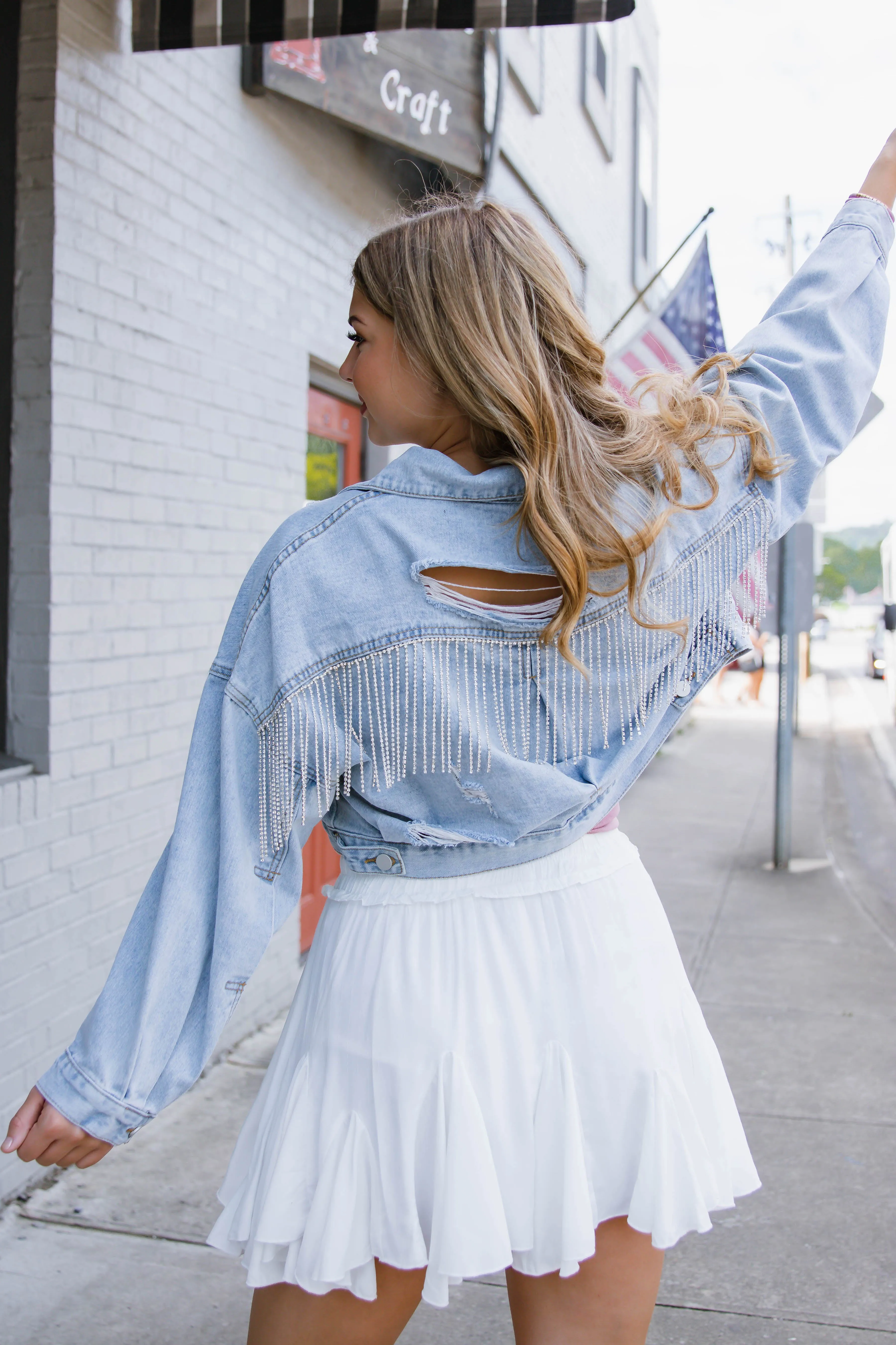 RESTOCK: Add A Little Sparkle Denim Jacket