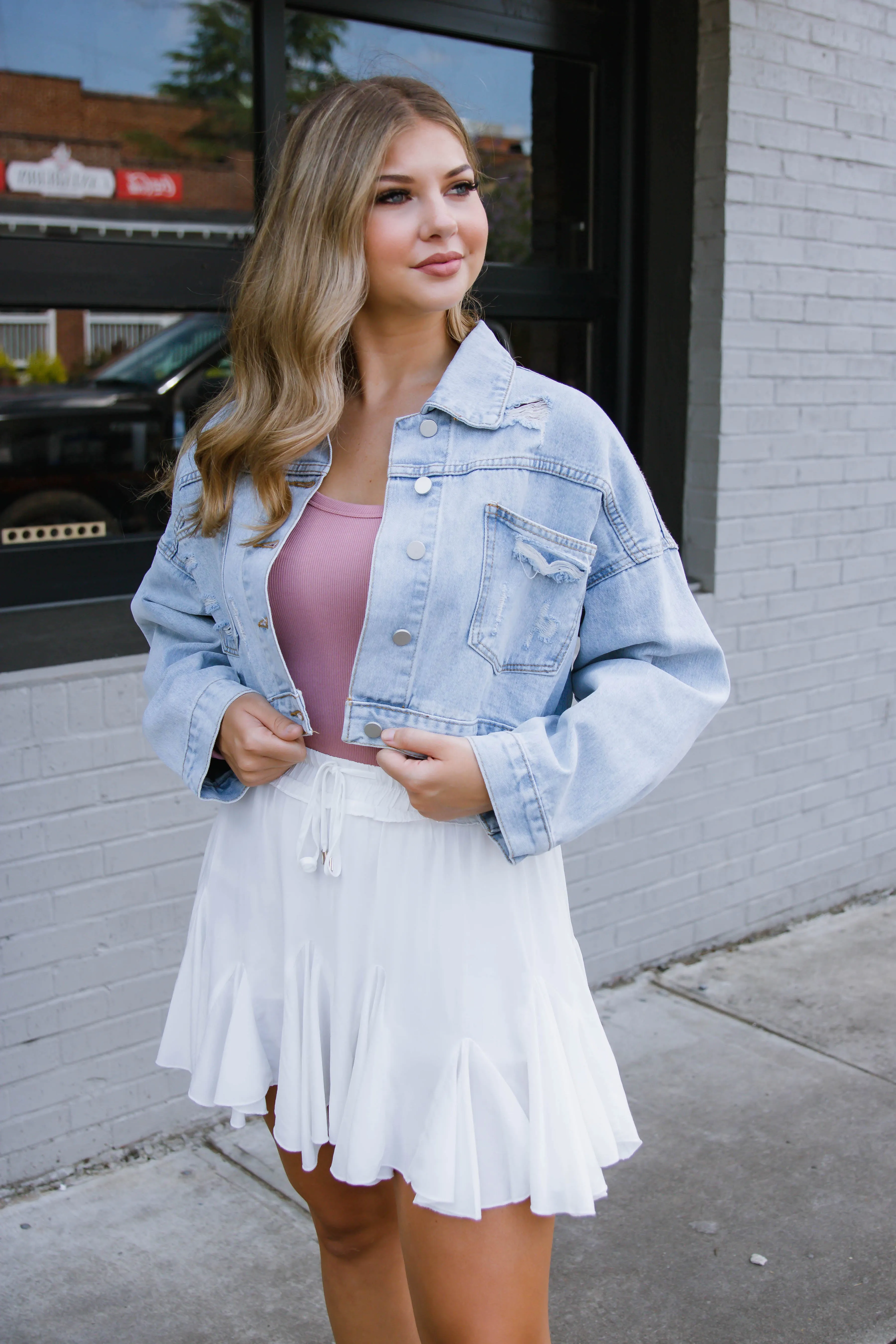 RESTOCK: Add A Little Sparkle Denim Jacket