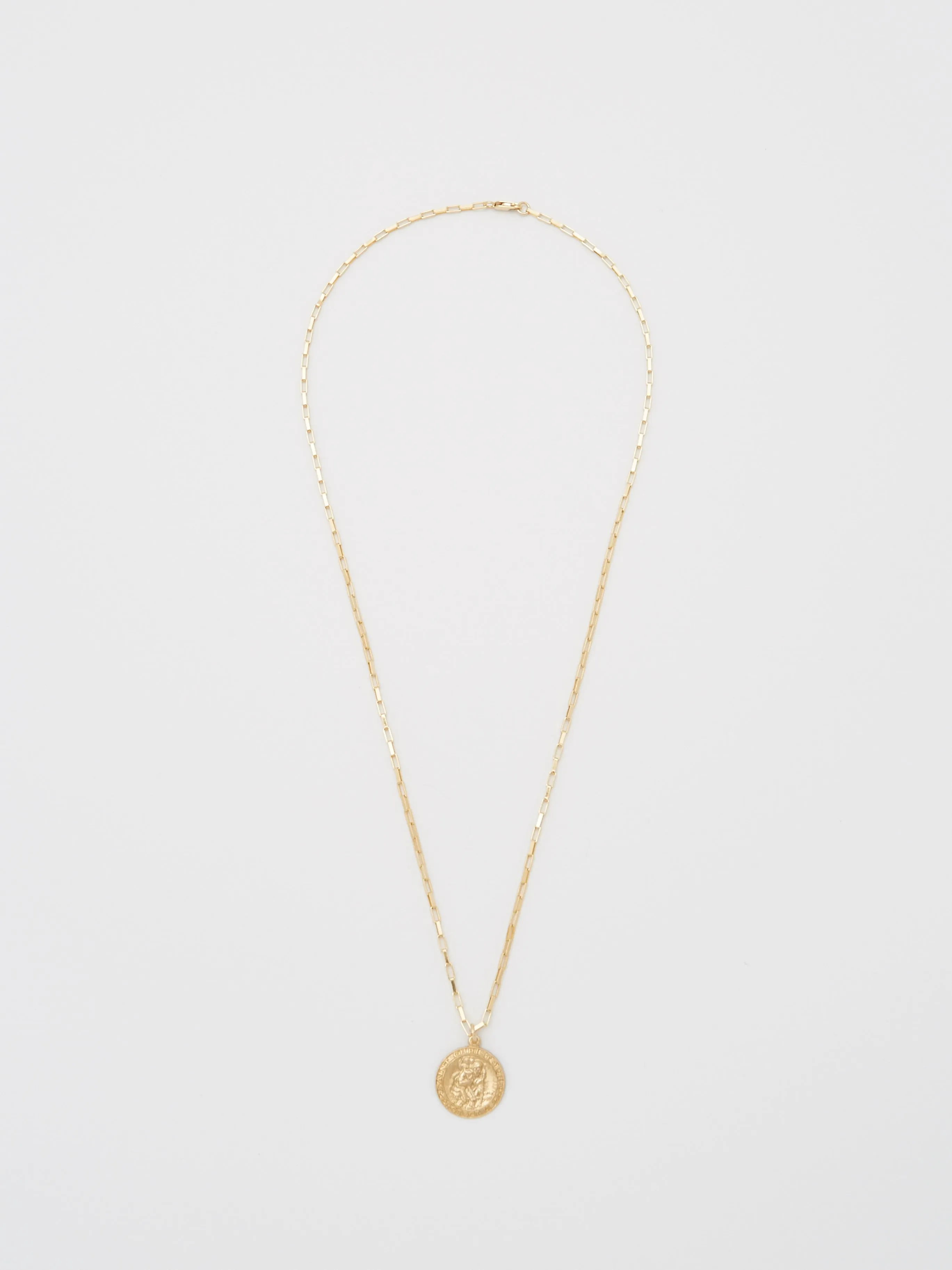 Saint Christopher Box Chain Necklace