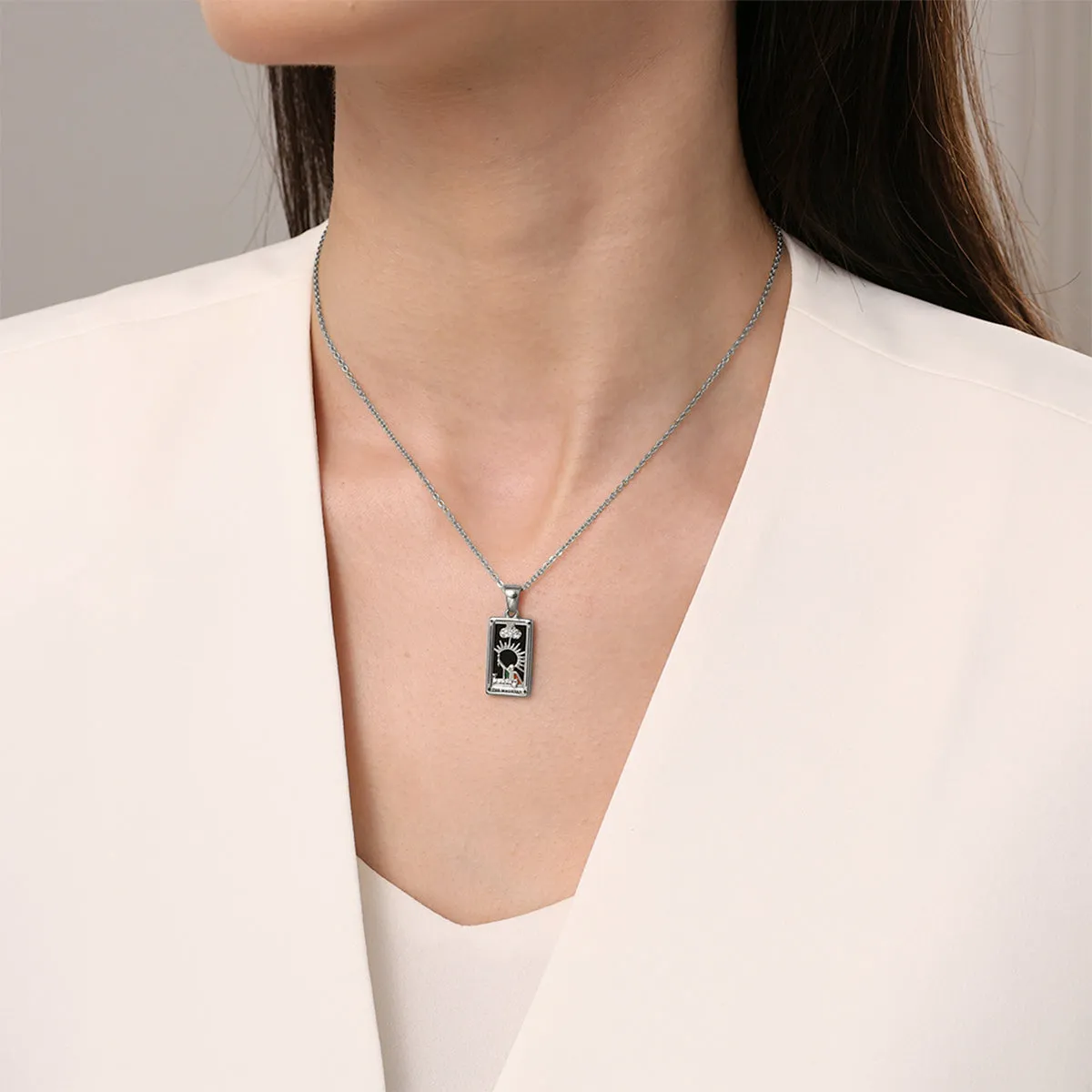 The Moon Tarot Necklace