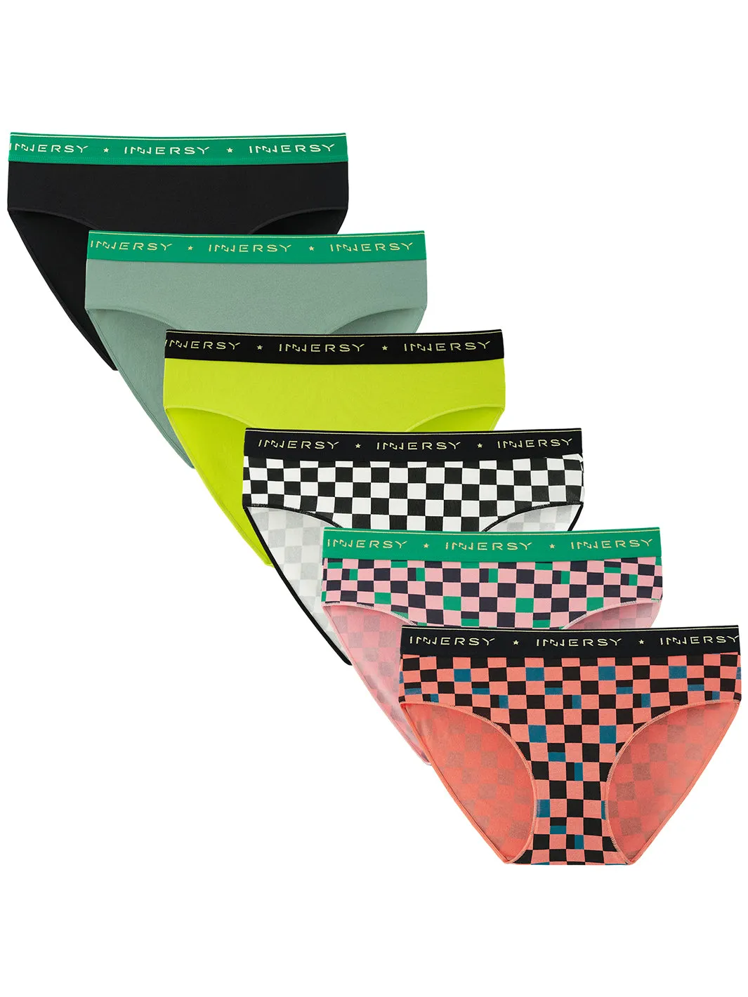 Women's Cotton Hipster Bikini Panties 6-Pack