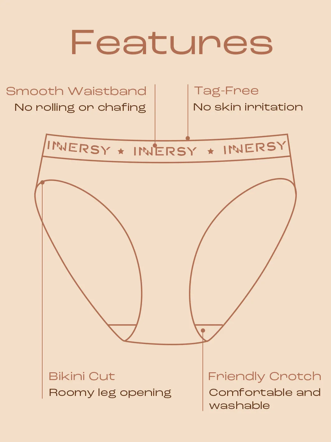 Women's Cotton Hipster Bikini Panties 6-Pack
