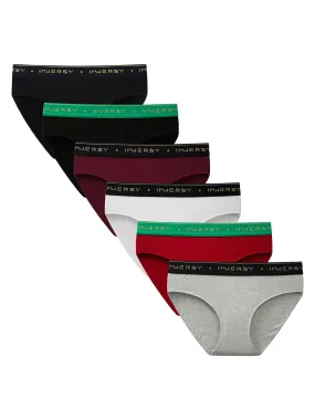 Women's Cotton Hipster Bikini Panties 6-Pack